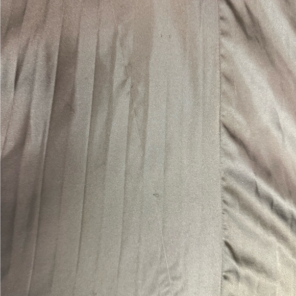 AMUR Olive Green Strapless Pleated Maxi Gown - Picture 6 of 6